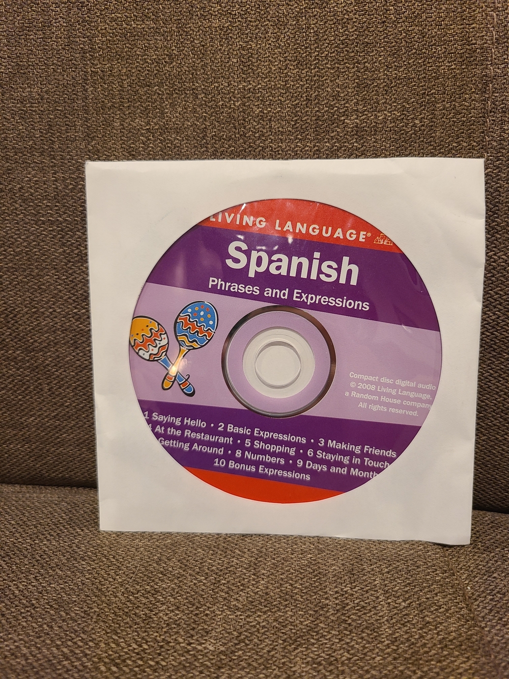 Kids Living Language Spanish Phrases and Expressions audio compact disc